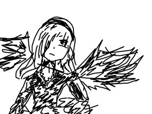 Rating: Safe Score: 0 Tags: 1girl crying greyscale image long_hair monochrome sketch solo suigintou tears white_background wings User: admin