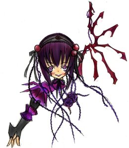 Rating: Safe Score: 0 Tags: 1girl flower hairband image looking_at_viewer purple_eyes purple_hair rose simple_background smile solo suigintou twintails white_background User: admin