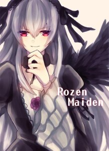 Rating: Safe Score: 0 Tags: 1girl black_dress black_wings dress flower frills hairband image juliet_sleeves long_hair long_sleeves looking_at_viewer puffy_sleeves red_eyes rose silver_hair smile solo suigintou upper_body wings User: admin