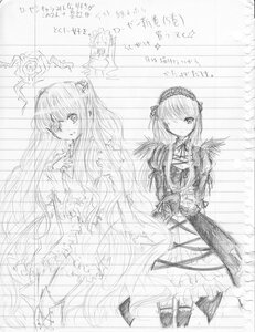 Rating: Safe Score: 0 Tags: 2girls dress flower frills greyscale hairband image kirakishou long_hair long_sleeves looking_at_viewer monochrome multiple_girls pair ribbon sketch suigintou very_long_hair wings User: admin