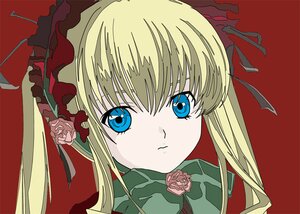 Rating: Safe Score: 0 Tags: 1girl auto_tagged bangs blonde_hair blue_eyes bow closed_mouth face flower image long_hair looking_at_viewer pink_rose portrait red_background red_rose rose shinku simple_background solo User: admin