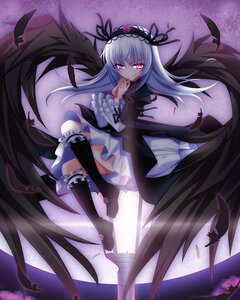 Rating: Safe Score: 0 Tags: 1girl black_wings boots dress feathers frills full_moon hairband image long_hair looking_at_viewer moon pink_eyes rose silver_hair smile solo suigintou wings User: admin