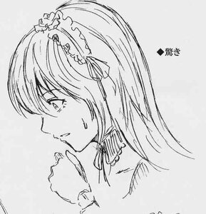 Rating: Safe Score: 0 Tags: 1girl greyscale hairband image lolita_hairband long_hair monochrome profile ribbon simple_background sketch solo suigintou User: admin