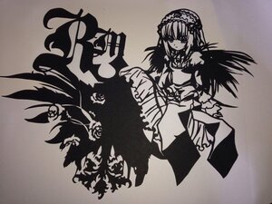 Rating: Safe Score: 0 Tags: 1girl dress flower frills hairband image lolita_hairband long_hair long_sleeves looking_at_viewer monochrome rose solo suigintou traditional_media wings User: admin