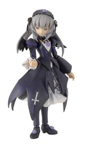 Rating: Safe Score: 0 Tags: 1girl black_wings cross doll dress flower frills full_body hairband long_hair long_sleeves looking_at_viewer rose shoes silver_hair simple_background solo standing suigintou white_background wings User: admin