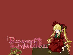 Rating: Safe Score: 0 Tags: 1girl blonde_hair blue_eyes bonnet bow bowtie cup dress drill_hair flower full_body image long_hair long_sleeves looking_at_viewer red_dress rose shinku simple_background sitting solo twintails User: admin