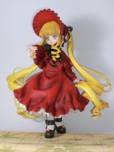 Rating: Safe Score: 0 Tags: 1girl black_footwear blonde_hair blue_eyes bonnet bow doll dress drill_hair full_body long_hair long_sleeves looking_at_viewer red_dress shinku shoes solo standing twintails very_long_hair white_legwear User: admin