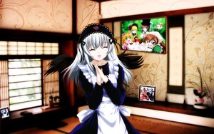 Rating: Safe Score: 0 Tags: black_wings blonde_hair blush brown_hair closed_eyes dress frills green_eyes hairband image lolita_hairband long_hair long_sleeves multiple_girls open_mouth silver_hair smile solo suigintou suiseiseki wings User: admin