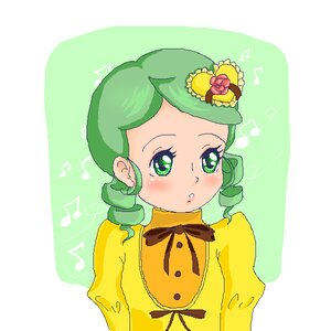 Rating: Safe Score: 0 Tags: 1girl ? beamed_eighth_notes beamed_sixteenth_notes blush dress drill_hair eighth_note flower green_eyes green_hair hat image kanaria looking_at_viewer musical_note quarter_note ribbon rose solo spoken_musical_note treble_clef upper_body User: admin