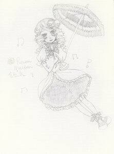 Rating: Safe Score: 0 Tags: 1girl beamed_eighth_notes beamed_sixteenth_notes bow eighth_note graphite_(medium) image kanaria monochrome musical_note quarter_note short_hair solo traditional_media User: admin