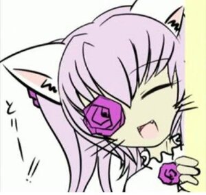 Rating: Safe Score: 0 Tags: 1girl :d ahoge animal_ears auto_tagged blurry cat_ears closed_eyes flower image kirakishou open_mouth pink_flower pink_rose purple_flower purple_hair purple_rose red_flower red_rose rose simple_background smile solo white_background User: admin