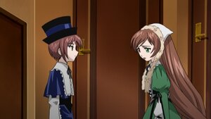 Rating: Safe Score: 0 Tags: 2girls apron braid brown_hair dress green_dress green_eyes hat image long_hair long_sleeves multiple_girls pair short_hair siblings sisters souseiseki suiseiseki top_hat twins very_long_hair User: admin