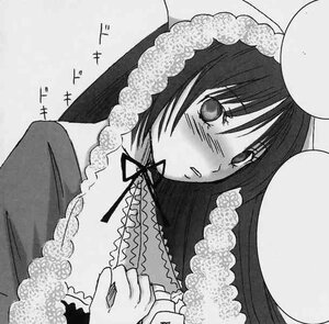 Rating: Safe Score: 0 Tags: 1girl blush braid dress greyscale image lace long_sleeves monochrome solo suiseiseki twin_braids upper_body User: admin