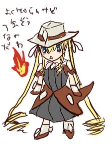 Rating: Safe Score: 0 Tags: 1girl blonde_hair blue_eyes hat image long_hair ribbon shinku skirt solo twintails User: admin