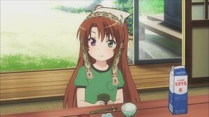 Rating: Safe Score: 0 Tags: 1girl ahoge braid green_eyes heterochromia hong_meiling image long_hair red_eyes red_hair smile solo suiseiseki tatami twin_braids User: admin