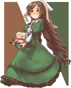 Rating: Safe Score: 0 Tags: 1girl blush brown_hair carrying dress drill_hair frills full_body green_dress green_eyes hat heterochromia image lolita_fashion long_hair long_sleeves negy red_eyes rozen_maiden shoes solo suiseiseki twin_drills twintails very_long_hair watering_can User: admin