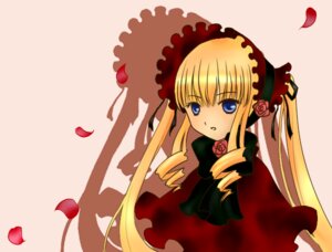 Rating: Safe Score: 0 Tags: 1girl blonde_hair blue_eyes bonnet bow dress drill_hair flower image long_hair long_sleeves looking_at_viewer petals red_dress red_flower rose rose_petals shinku solo striped twintails very_long_hair User: admin