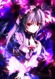 Rating: Safe Score: 0 Tags: 1girl choker dress flower frills gothic_lolita hairband image lolita_fashion long_hair looking_at_viewer red_eyes rose smile solo suigintou User: admin