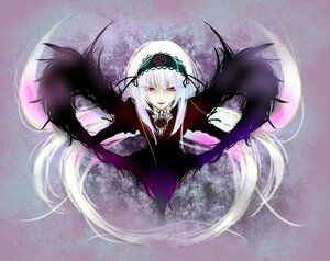 Rating: Safe Score: 0 Tags: 1girl auto_tagged black_dress black_wings dress flower frills hairband image lolita_hairband long_hair long_sleeves looking_at_viewer rose solo suigintou very_long_hair wings User: admin