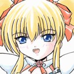 Rating: Safe Score: 0 Tags: 1girl blonde_hair blue_eyes bow hair_bow image oekaki open_mouth shinku solo User: admin