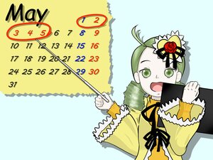 Rating: Safe Score: 0 Tags: 1girl flower frills green_eyes green_hair hair_ornament image kanaria long_sleeves open_mouth ribbon solo upper_body yellow_dress User: admin