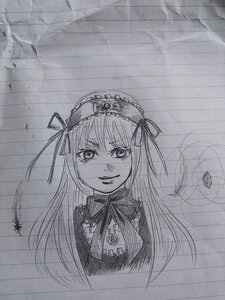 Rating: Safe Score: 0 Tags: 1girl graphite_(medium) greyscale hairband image long_hair looking_at_viewer monochrome rain smile solo suigintou traditional_media User: admin