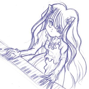 Rating: Safe Score: 0 Tags: 1girl animal_ears barasuishou cat_ears dress flower frills hair_flower hair_ornament image long_hair long_sleeves monochrome purple_theme rose sketch solo User: admin