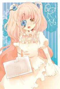 Rating: Safe Score: 0 Tags: 1girl blonde_hair blush brown_eyes commentary_request dress eyepatch flower frills hair_flower hair_ornament image kirakishou long_hair open_mouth pink_hair rozen_maiden sleeves_past_wrists solo tape very_long_hair wiiw User: admin