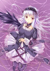 Rating: Safe Score: 0 Tags: 1girl absurdres bad_id bad_pixiv_id black_dress black_legwear black_wings capelet dress frills gothic_lolita hairband highres image juliet_sleeves layered_sleeves light_smile lolita_fashion lolita_hairband long_hair long_sleeves looking_at_viewer lying puffy_sleeves red_eyes ribbon rose rozen_maiden short_over_long_sleeves short_sleeves silver_hair solo standing standing_on_liquid suigintou tukiotoyomi water white_hair wide_sleeves wings User: admin