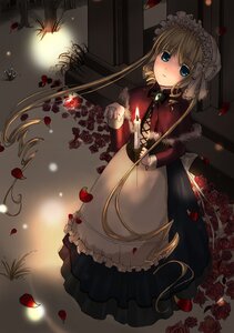 Rating: Safe Score: 0 Tags: 1girl blonde_hair blue_eyes dress flower image petals red_flower red_rose rose rose_petals shinku solo User: admin