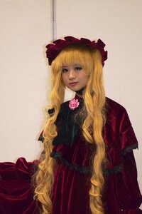 Rating: Safe Score: 0 Tags: 1girl blonde_hair dress flower lips long_hair pink_flower pink_rose red_dress rose shinku solo very_long_hair User: admin