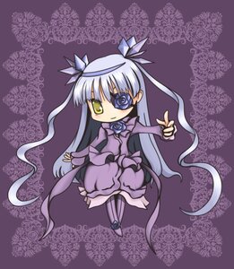 Rating: Safe Score: 0 Tags: 1girl barasuishou blue_flower blue_rose dress eyepatch flower frills full_body image long_hair long_sleeves purple_background ribbon rose smile solo two_side_up yellow_eyes User: admin