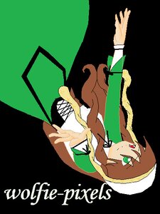 Rating: Safe Score: 0 Tags: 1girl brown_hair dress full_body green_dress green_eyes head_scarf heterochromia image long_hair long_sleeves looking_at_viewer outstretched_arm red_eyes simple_background smile solo suiseiseki User: admin