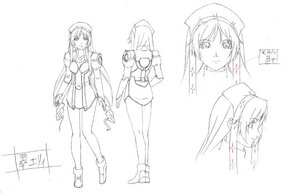 Rating: Safe Score: 0 Tags: 1girl character_sheet concept_art greyscale hat image long_hair monochrome nurse_cap sketch solo standing suiseiseki white_background User: admin