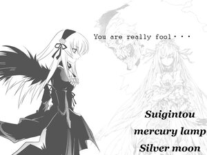 Rating: Safe Score: 0 Tags: 2girls black_wings dress flower greyscale hairband image long_hair long_sleeves monochrome multiple_girls ribbon solo standing suigintou very_long_hair wings User: admin