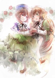 Rating: Safe Score: 0 Tags: 2girls androgynous boots brown_hair commentary_request dress frills gathers green_dress green_eyes hat headdress heterochromia highres holding_hands image interlocked_fingers long_hair long_sleeves multiple_girls necktie open_mouth red_eyes ribbon rozen_maiden short_hair siblings sisters sitting sitting_on_lap sitting_on_person smile solo souseiseki suiseiseki tears twins ultimate_asuka very_long_hair User: admin