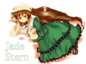 Rating: Safe Score: 0 Tags: 1girl brown_hair dress frills full_body green_dress green_eyes hat heterochromia image long_hair long_sleeves looking_at_viewer red_eyes shoes smile solo striped striped_background suiseiseki very_long_hair white_background User: admin