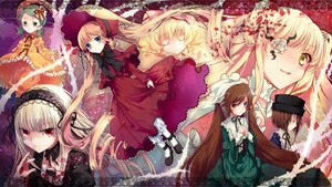 Rating: Safe Score: 0 Tags: blonde_hair blue_eyes bow brown_hair closed_eyes dress drill_hair green_eyes green_hair hairband hat hina_ichigo image long_hair long_sleeves multiple multiple_girls pink_bow red_eyes shinku silver_hair suigintou suiseiseki tagme twintails very_long_hair wings User: admin