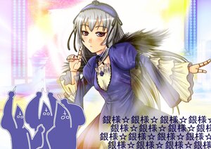 Rating: Safe Score: 0 Tags: 1girl black_wings blush detached_collar dress flower frilled_sleeves frills hairband image juliet_sleeves long_hair long_sleeves looking_at_viewer puffy_sleeves red_eyes ribbon rose silver_hair solo suigintou text_focus very_long_hair wings User: admin