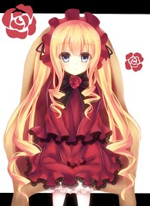 Rating: Safe Score: 0 Tags: 1girl auto_tagged blonde_hair blue_eyes blush bow capelet dress drill_hair flower image letterboxed long_hair looking_at_viewer pink_flower pink_rose red_dress red_flower red_rose rose shinku solo v_arms very_long_hair User: admin