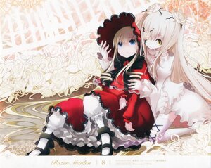 Rating: Safe Score: 0 Tags: 2girls blonde_hair blue_eyes bow dress flower frills hat image kirakishou long_hair long_sleeves multiple_girls one_eye_closed pair red_dress rose shinku sitting thighhighs very_long_hair white_flower white_legwear yellow_eyes User: admin