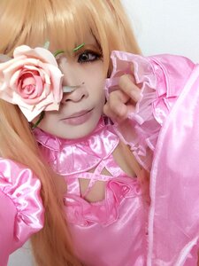 Rating: Safe Score: 0 Tags: 1girl blonde_hair flower grin kirakishou lips long_hair pink_dress pink_flower pink_rose rose smile solo white_rose User: admin