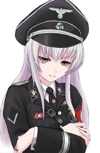 Rating: Safe Score: 0 Tags: 1girl armband bad_id bad_pixiv_id hat highres image iron_cross jewelry long_hair looking_at_viewer military military_uniform nazi necktie party_pin peaked_cap ring rozen_maiden skull smile solo striped suigintou swastika tiger_monta totenkopf uniform upper_body white_hair User: admin