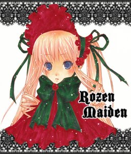 Rating: Safe Score: 0 Tags: 1girl blonde_hair blue_eyes blush bonnet bow bowtie capelet dress drill_hair flower image long_hair long_sleeves looking_at_viewer rose shinku simple_background solo twin_drills twintails upper_body white_background User: admin