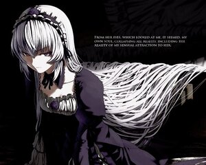 Rating: Safe Score: 0 Tags: 1girl detached_collar dress frills hairband image lolita_hairband long_hair long_sleeves monochrome puffy_sleeves ribbon solo suigintou very_long_hair wings User: admin