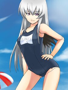 Rating: Safe Score: 0 Tags: 1girl ball beachball breasts cloud day doll_joints hand_on_hip image long_hair looking_at_viewer name_tag one-piece_swimsuit outdoors school_swimsuit sky smile solo standing suigintou swimsuit volleyball User: admin