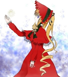 Rating: Safe Score: 0 Tags: 1girl auto_tagged blonde_hair bonnet bow dress drill_hair image long_hair long_sleeves profile red_dress shinku solo standing twin_drills twintails very_long_hair User: admin