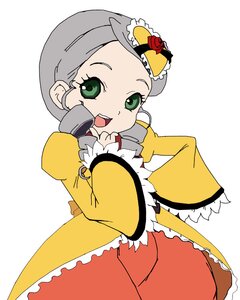 Rating: Safe Score: 0 Tags: 1girl auto_tagged dress frills green_eyes grey_hair hat image kanaria long_sleeves microphone mini_top_hat open_mouth rose short_hair smile solo top_hat User: admin