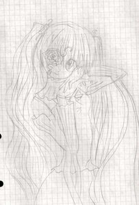 Rating: Safe Score: 0 Tags: image kirakishou long_hair monochrome sketch solo weapon User: admin