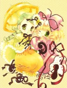 Rating: Safe Score: 0 Tags: 2girls blonde_hair bow dress drill_hair frills green_eyes hina_ichigo hinaichigo image kanaria long_sleeves looking_at_viewer multiple_girls pair pink_bow polka_dot polka_dot_background puffy_sleeves ribbon smile twin_drills umbrella yellow_background yellow_dress User: admin